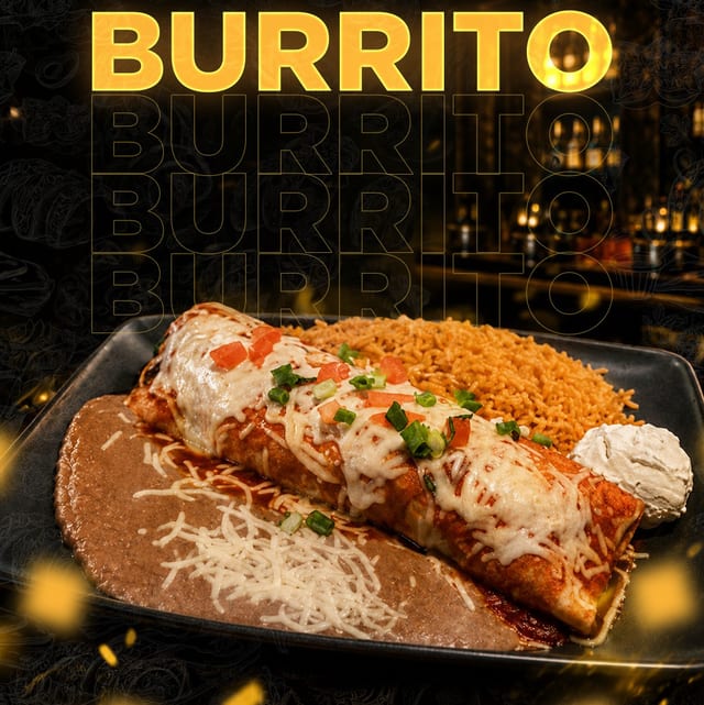 Skirt Steak Asada Burrito.