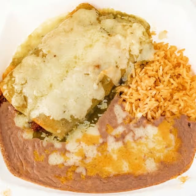 Chile Verde Enchilada.