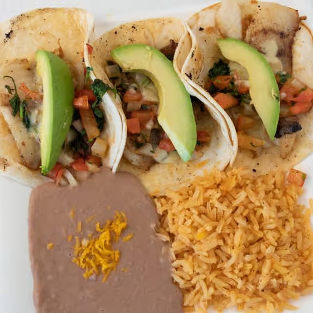 3 Fish Tacos meal.